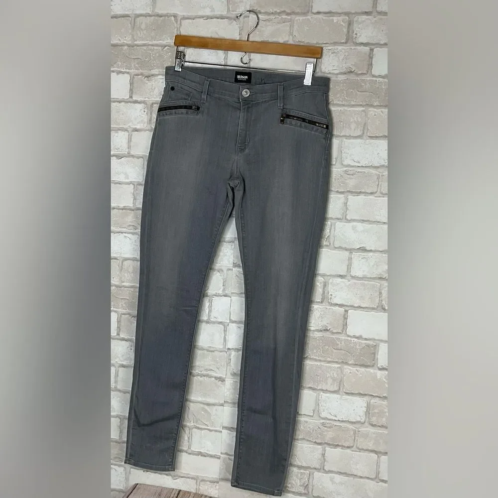 Hudson Spark Super Skinny Gray Jeans Size 30